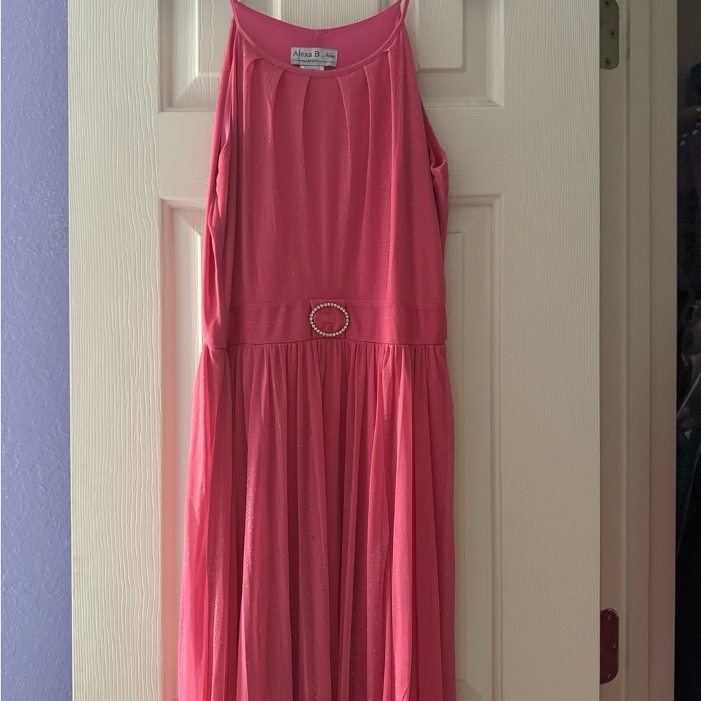Hot Pink Semi Formal Maxi Dress size Small